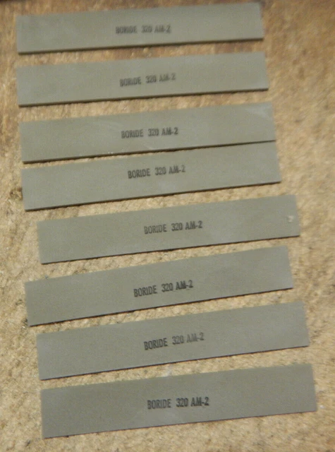 Lot A15 Boride 320 Am-2  1/8"X1"X6"  Die Polishing Stones