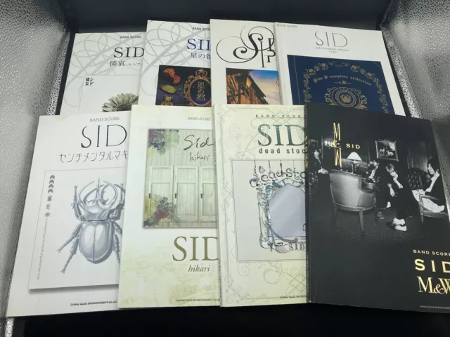 SID Official Band Scores x8 US SHIPPER Sheet Music Full Set Complete Japanese