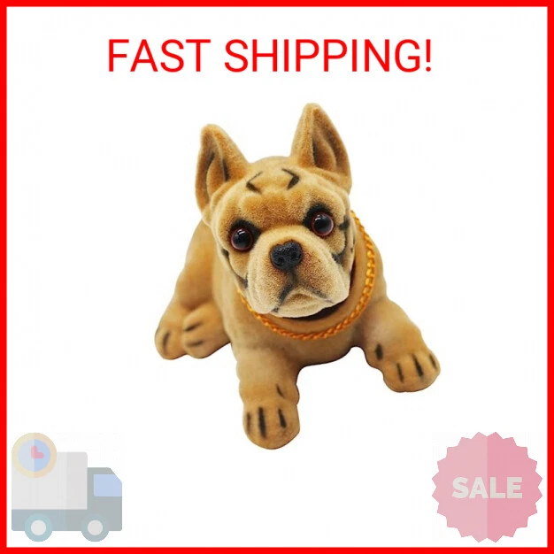 Bobble Head Boxer,Car Dashboard Decoration Nodding Dog Hood Ornament Move Head D