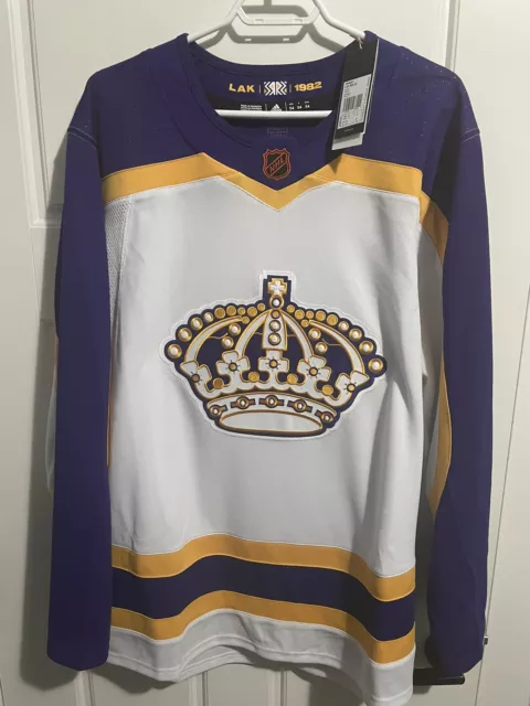 Gabe Vilardi LA Kings Reverse Retro Adidas Jersey Size 44 High Quality  Stitching