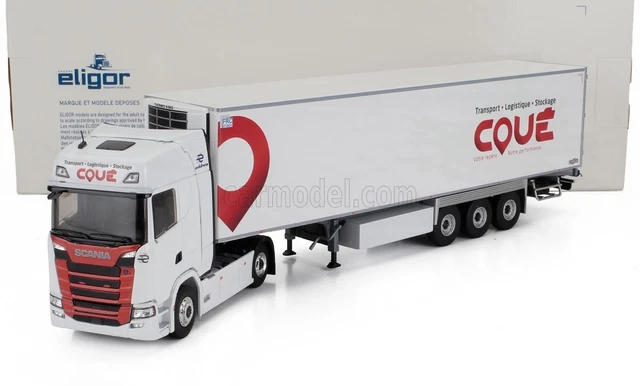Camion Eligor Scania Solytrans 1/43 – Métal – Remorque – Occasion