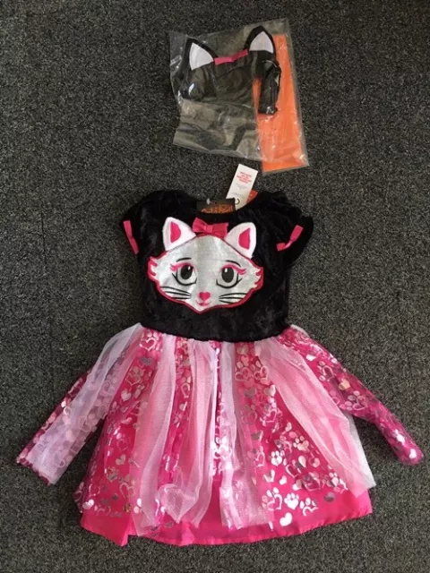 Bandeau de chat diabolique mignon Halloween bébé tout-petits filles NEUF H16