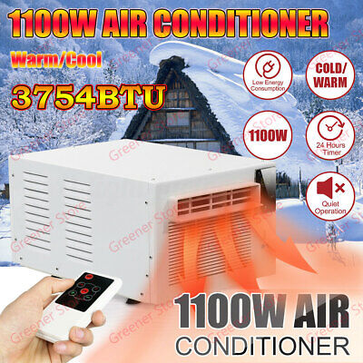1100W Fenêtre Bureau Climatiseur Cooler Heater Refroidissement Chauffage Tuyau