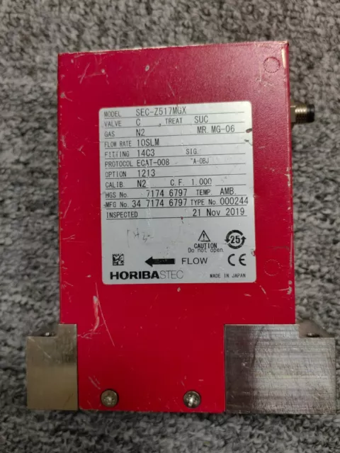 Horiba Stec Sec-Z517 Mass Flow Controller,N2,10Slm