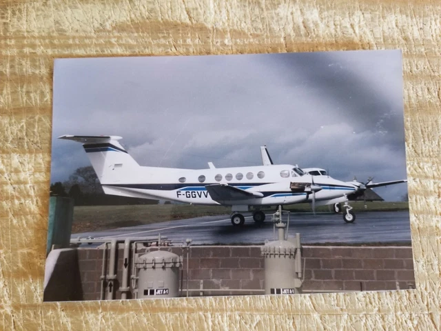 F-Ggvv S King Air Beech 200 At Plymouth.vtg Real Aircraft Photo*P11