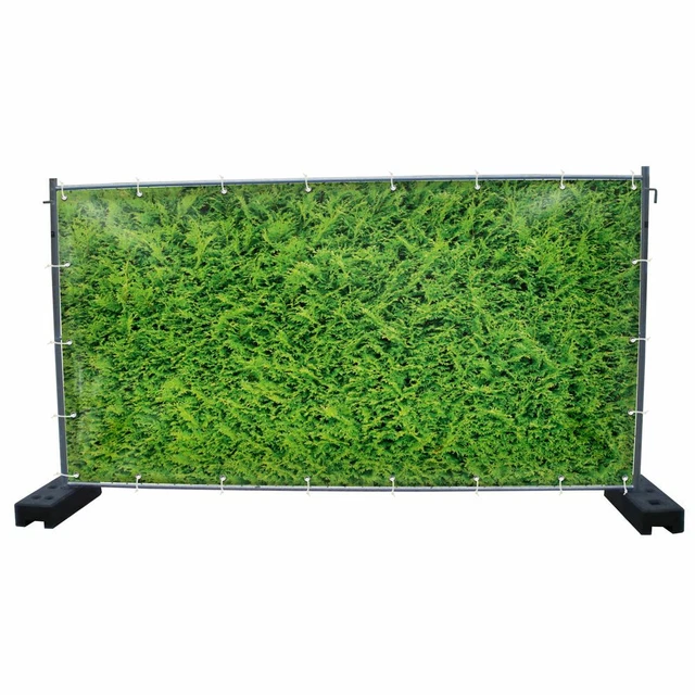 340 x 173 cm | Hecke Bauzaunbanner, Garten, Sichtschutz (1847)