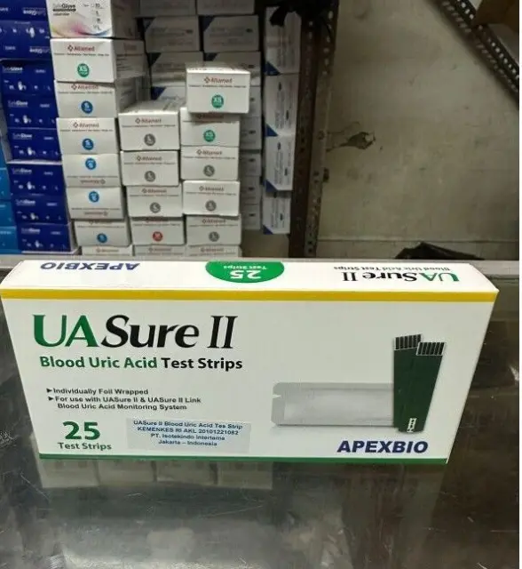 3 cajas tiras reactivas de ácido úrico UASure II UA Sure @25 tiras reactivas