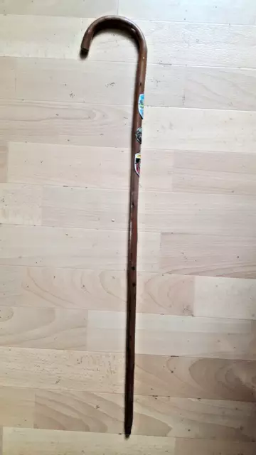 Kleiner Spazierstock- Wanderstock aus Bambus- 71cm mit 3 Stocknägel