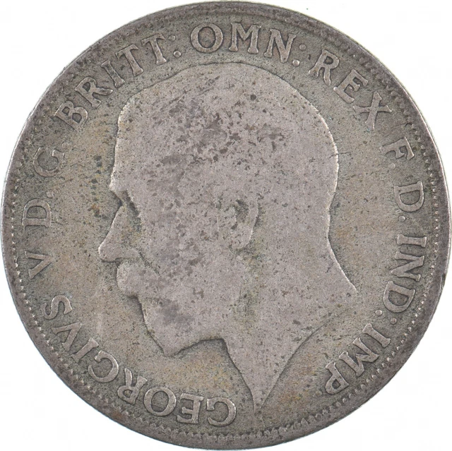 SILVER - WORLD Coin - 1921 Great Britain 1 Florin - World Silver Coin *204
