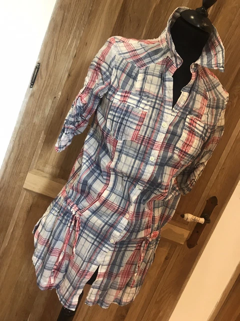 CHEMISE CHEMISIER ZARA Taille M Tunique Carreaux EUR 20 00