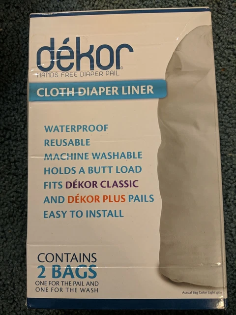 dekor Cloth Diaper Pail Liner, nib, set of 2