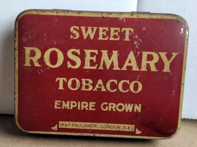 Sweet Rosemary Tobacco Tin Empire Grown Faulkner London