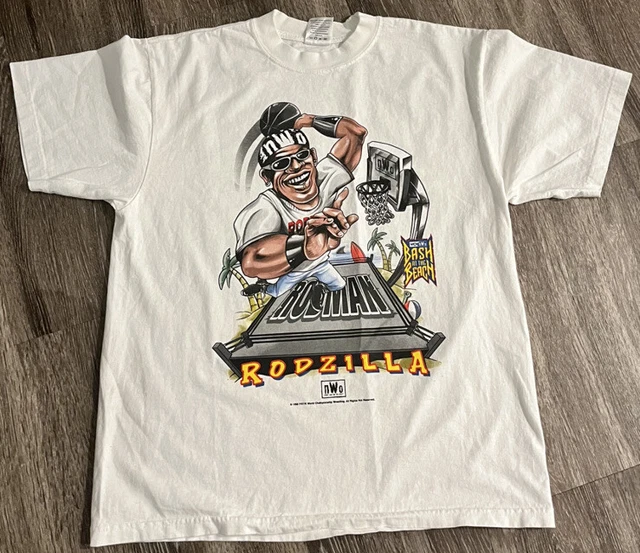 Dennis Rodman Rodzilla WCW NWO Bash At The Beach Shirt Size L