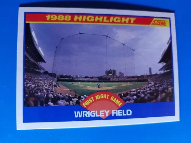 1989 Score #652 Wrigley Field. Mint!!
