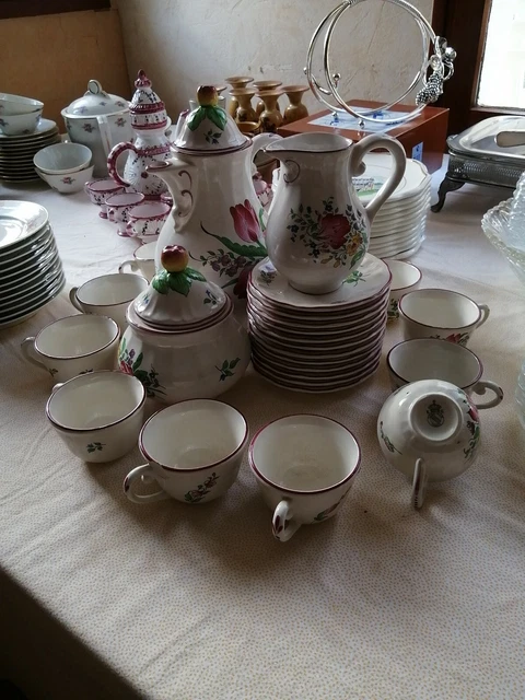 Service à Café pour 10 en Porcelaine de Gaucher Blin, Vierzon