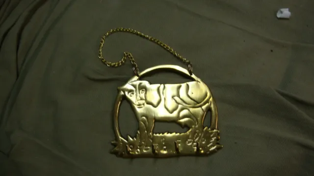 Solid Brass Cow Wall Hanging KEY HOLDER