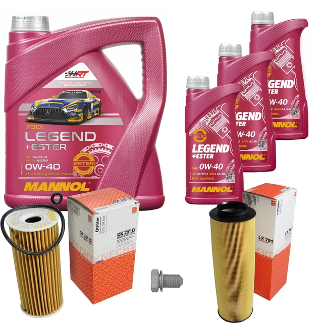 MAHLE Inspektionspaket 7 L MANNOL Legend+Ester 0W-40 für Mercedes-Benz Vaneo
