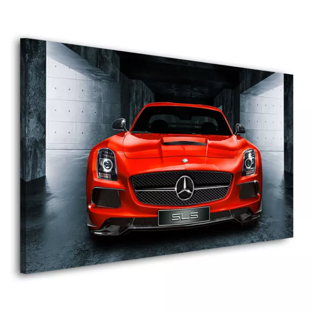 Acrylglasbild Mercedes SLS AMG Red Wandbild Auto Bilder Büro-Bild XXL