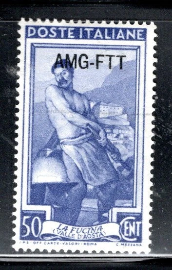 Italy  Italian Trieste Overprint Amg Ftt  Stamps Mint Hinged   Lot 537Bb