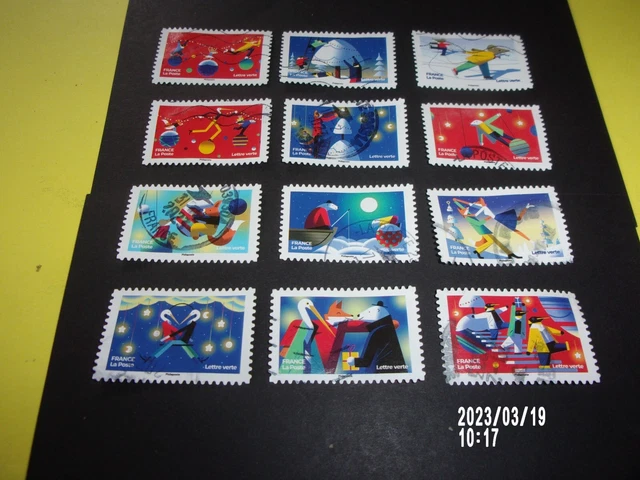 Serie 2022 N° AA 21xx - 21xx Carnet Feerique oblitéré 7 cachets ronds