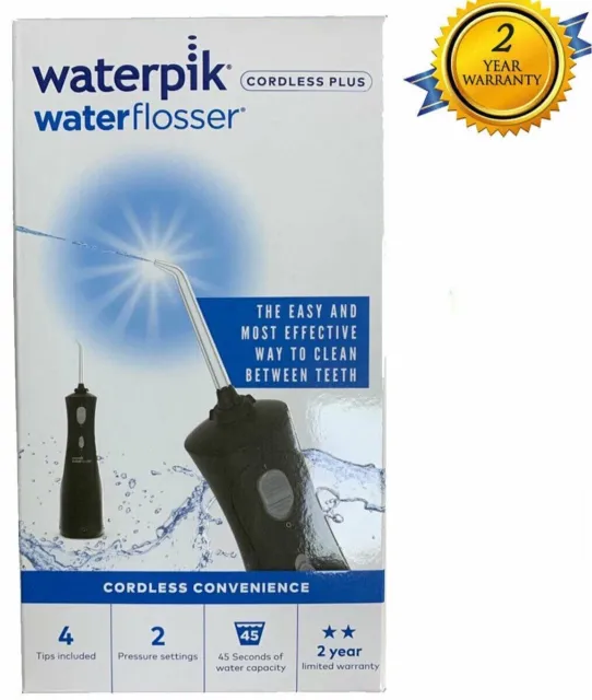 Waterpik Ultra Cordless Plus BLACK WP462 Water Flosser Teeth Flossing Floss -New