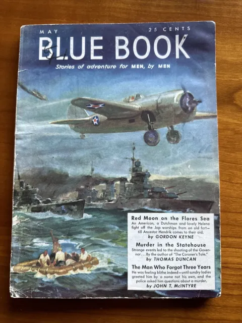Blue Book Magazine May 1942 Vol 75 No 1 VG Condition RARE L.R. Gustavson Et Al