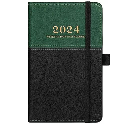 2024 POCKET PLANNER Pocket Calendar 2024, Weekly Monthly Planner from