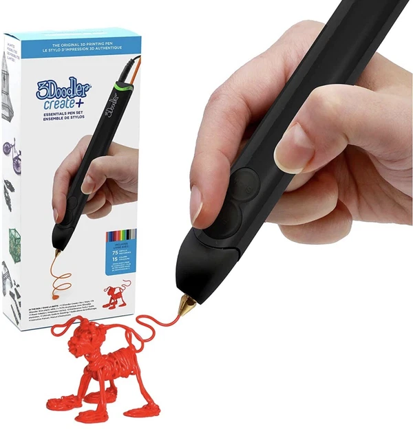 3Doodler® Create+ Essentials: 3D Printing Pen Kit (2022) w/ Refill Filaments WM3