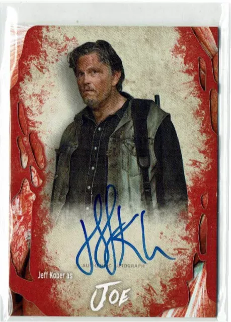 The Walking Dead Survival Box Topps Autograph Auto Card Jeff Kober As Joe