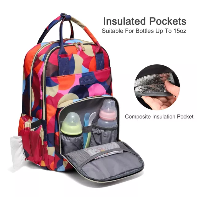 Baby Diaper Bag Backpack for Unisex Multi-Function Travel USB Port Waterproof 2