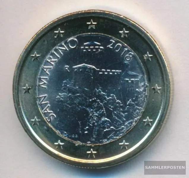 San Marino SMA 7 2018 Stgl./unzirkuliert 2018 Kursmünze 1 Euro