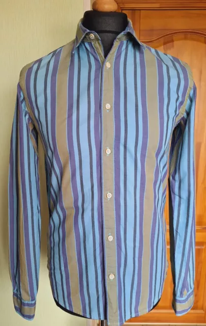 Men's Scotch&Soda Summer Long Sleeve Striped Shirt, Size S, VGC !