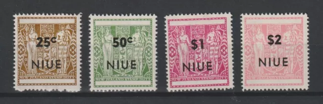 Niue 1967 Fiscali-Postali Nouveau Zélande Soprastampati Yvert N° 102/05 - 4 V.