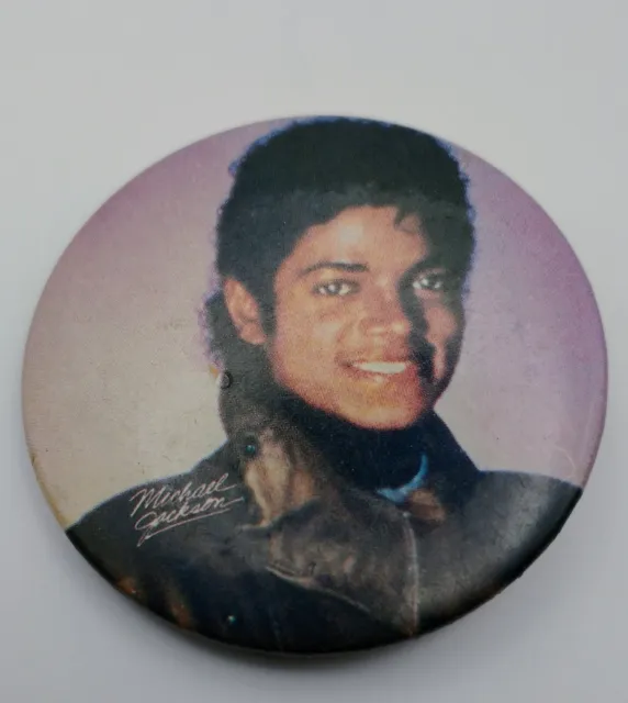 Vintage "Michael Jackson" Photo Pinback Button Badge 2"