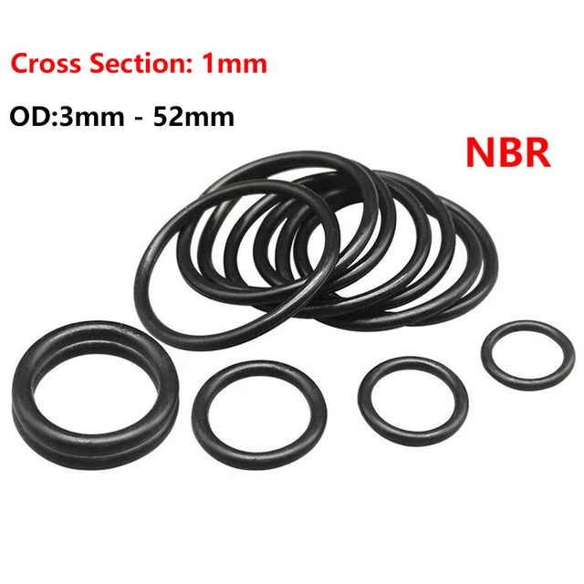 10Pcs 22mm x 3mm Mechanical Rubber O Ring Oil Sealing Gaskets