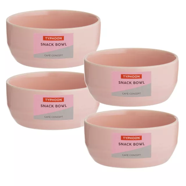 4pcs Typhoon Cafe Concept 9cm Pink Stoneware Fruits Nuts Salad Picnic Snack Bowl