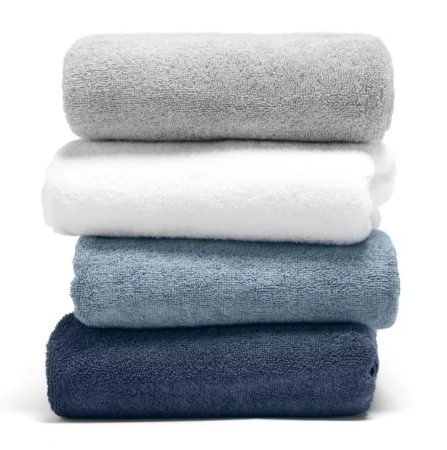 4PC Luxury Spa Quality Towels by Kaycie Gray Basics Soft Quick Dry 100% Cotton