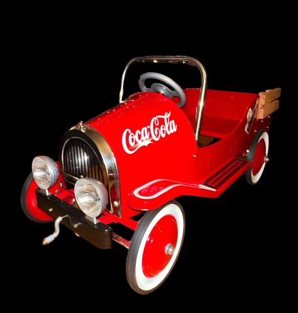 Classic Coca Cola Pedal Car Vintage Retro , Original Taste Coke Bottles Included