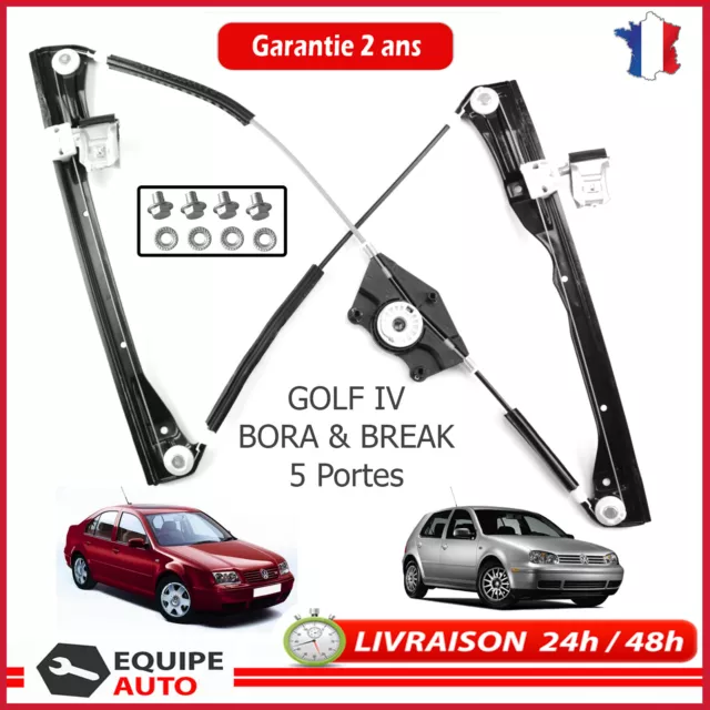 Mécanisme Lève vitre électrique avant droit golf 4 IV bora 5 portes =1J4837462H