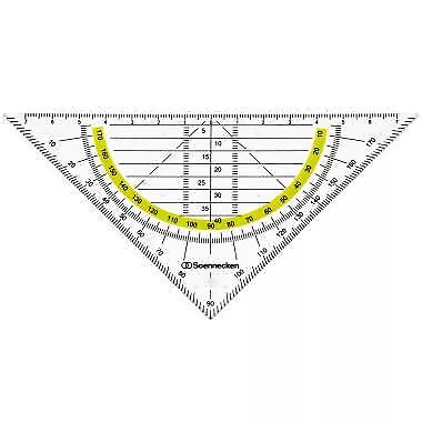 Soennecken Geometriedreieck 1823 Kunststoff rauchgrau