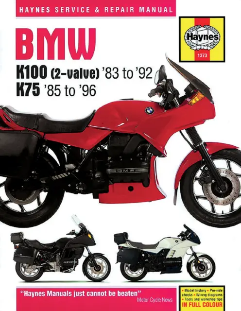 Haynes 1373 Manuale Di Riparazione Moto Bmw K 75 Rt 1993