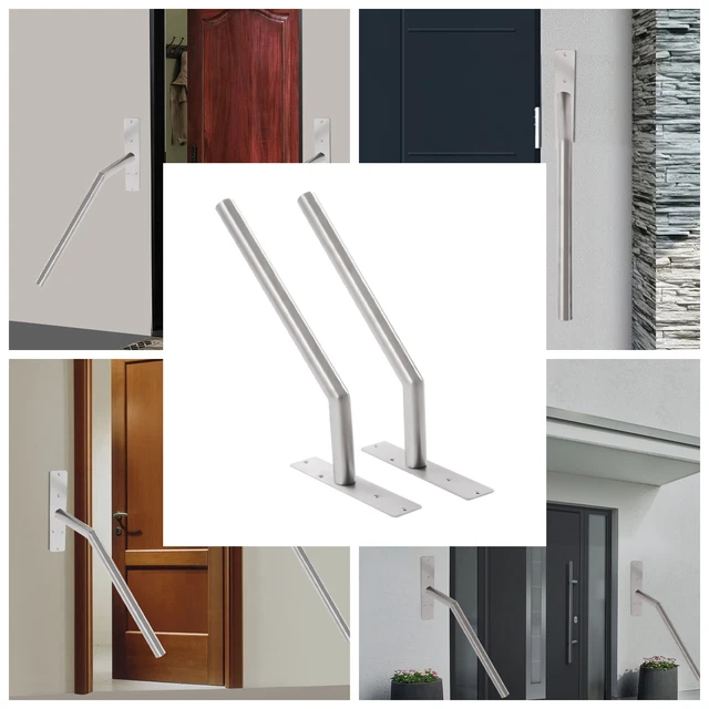 Stair Handrail 16 Inch Railing Stainless Steel Handrail Wall Mount Screw-In 