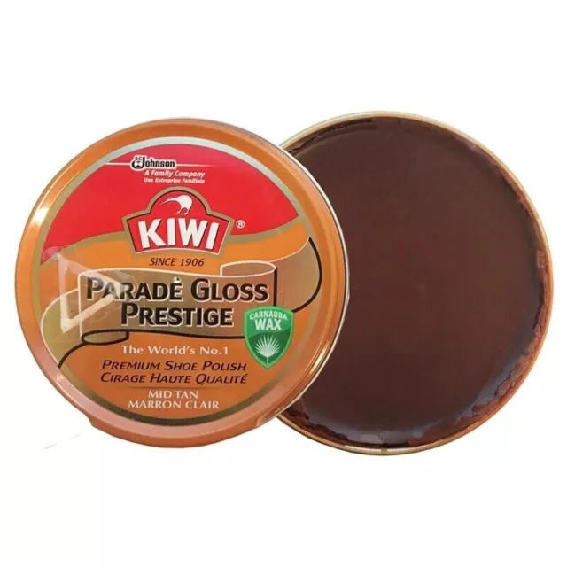 Kiwi Shoe Parade Gloss Prestige Polish, 50ml Mid tan brown