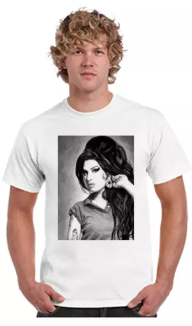 Amy Winehouse Gildan T-Shirt Gift Men Unisex S,M,L,XL,2XL