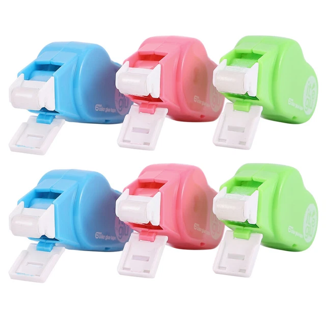 6 pz nastro biadesivo portatile set carta da lettere studente blu studente