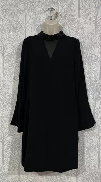 PHASE EIGHT Black Amelia Dress (Size UK 10)