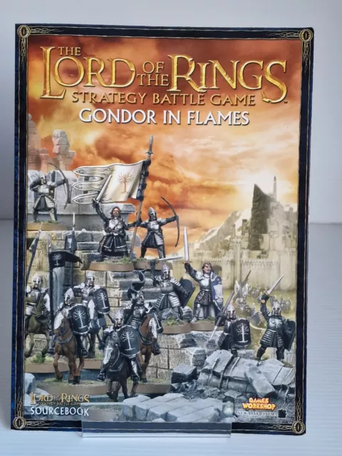 Il Signore degli Anelli Sourcebook Gondor In Flames Strategia Giochi di Battaglia Workshop