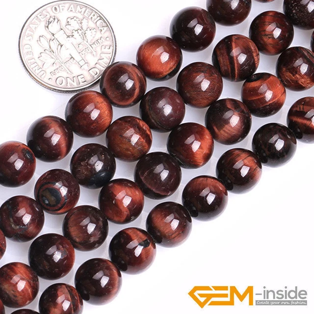 Red Tiger's Eye Gemstone Round Beads Jewelry Making 15" 6/8/10/12/14/16/18/20mm