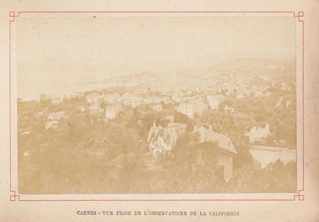 Cannes Vue View Cote D'Azur Foto Photograph Fotografía En 1880