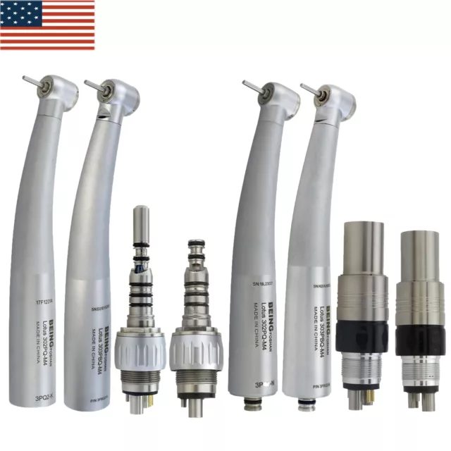 BEING Dental Turbine Fiber Optic High Speed Handpiece for KaVo NSK Coupler 4/6H